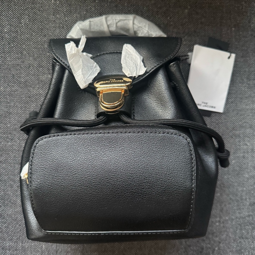 NWT - Marc Jacobs The Bubble Backpack in Black with Dustbag